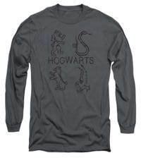 Harry Potter Literary Crests Hogwarts Long Sleeve Shirt