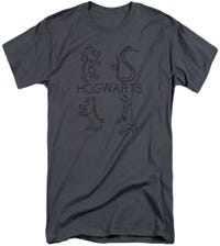 Harry Potter Literary Crests Hogwarts Tall T-Shirt