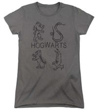 Harry Potter Literary Crests Hogwarts Womens T-Shirt