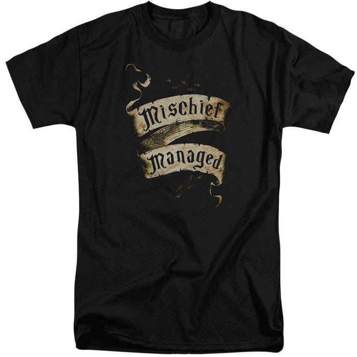 Harry Potter Mischief Managed Graphic Tall T-Shirt