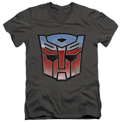 Vintage Autobot Transformers Logo V-Neck T-Shirt