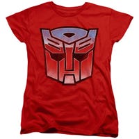 Vintage Autobot Transformers Logo Womens T-Shirt