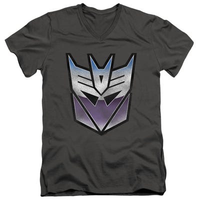 VINTAGE DECEPTICON LOGO TRANSFORMERS V-Neck T-Shirt