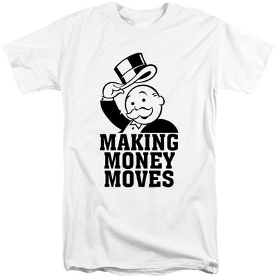 Monopoly Making Money Moves Tall T-Shirt