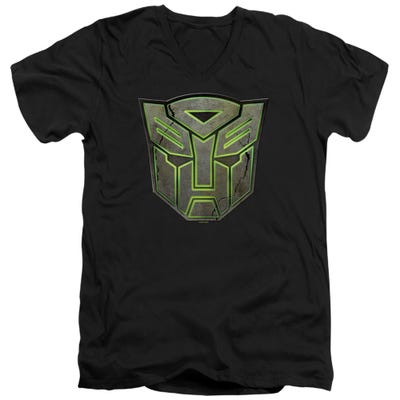 Transformers Glowing Autobot Logo V-Neck T-Shirt