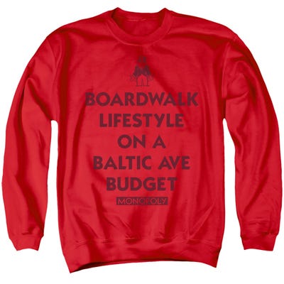 LIFESTYLE VS BUDGET MONOPOLY Sweatshirt