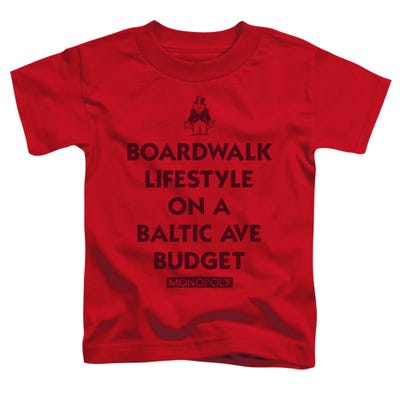 LIFESTYLE VS BUDGET MONOPOLY Toddler T-Shirt