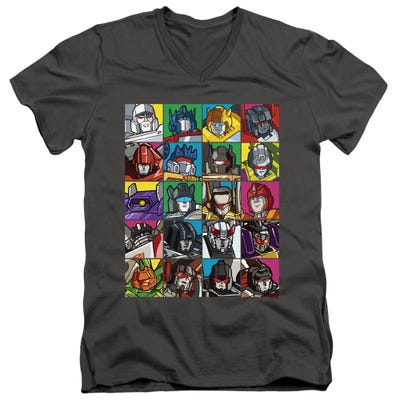 Transformers Squares V-Neck T-Shirt