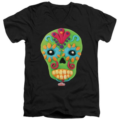 Play-Doh Sugar Skull Hasbro V-Neck T-Shirt