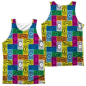 Monopoly Cash Front & Back Sublimation Tank Top