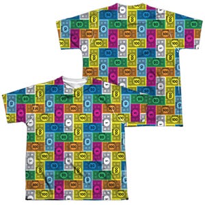 Monopoly Cash Back & Front Kids Sublimation T-Shirt