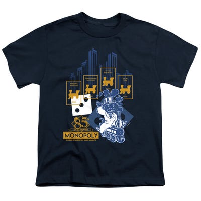 THE TRUE RAILROAD TYCOON MONOPOLY Kids T-Shirt