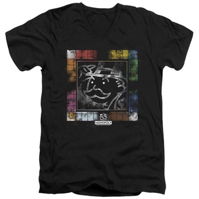 Monopoly Dusty Game Board V-Neck T-Shirt