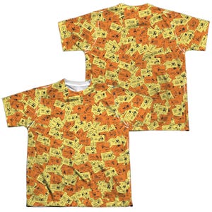 Monopoly Chance Cards Back & Front Kids Sublimation T-Shirt