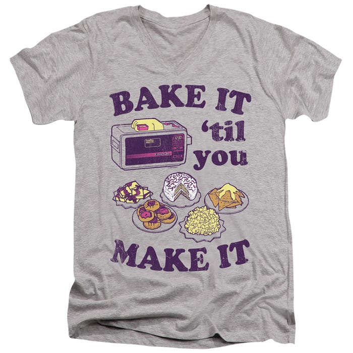 Bake it Until You Make It Easy Bake Oven V-Neck T-Shirt