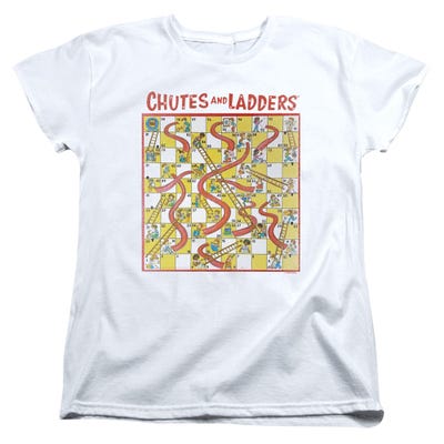 Chutes and Ladders 1979 Game Board Womens T-Shirt
