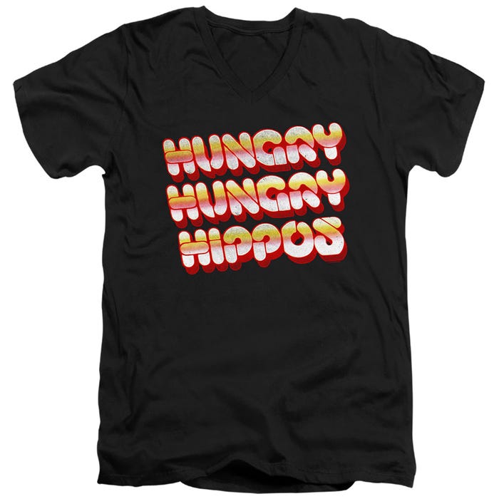 Hungry Hungry Hippos Vintage V-Neck T-Shirt