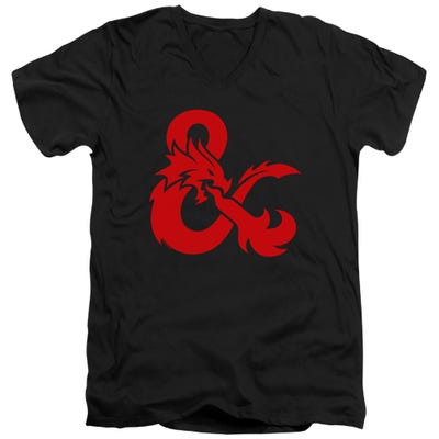 Dungeons & Dragons Ampersand Logo V-Neck T-Shirt