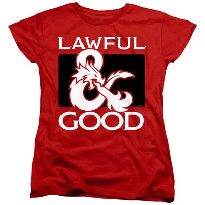 Dungeons & Dragons Lawful Good Womens T-Shirt