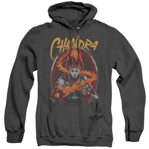 Magic The Gathering Chandra Adult Heather Hoodie