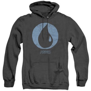 Magic The Gathering Blue Symbol Adult Heather Hoodie