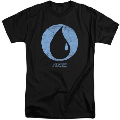Magic The Gathering Blue Symbol Tall T-Shirt