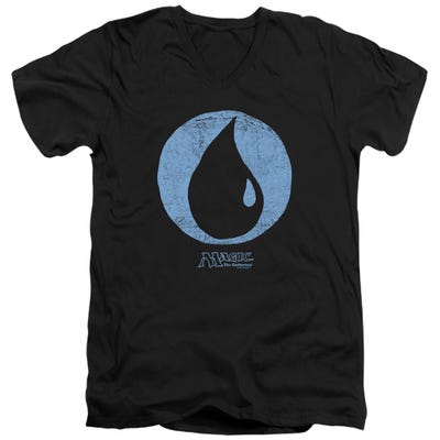 Magic The Gathering Blue Symbol V-Neck T-Shirt