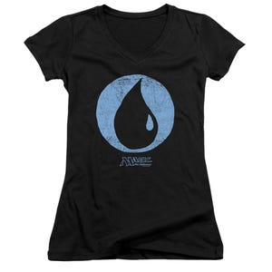 Magic The Gathering Blue Symbol Juniors V-Neck T-Shirt