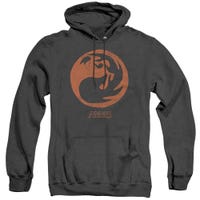 Magic The Gathering Red Symbol Adult Heather Hoodie