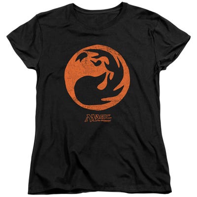 Magic The Gathering Red Symbol Womens T-Shirt
