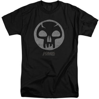 Magic The Gathering Black Symbol Tall T-Shirt