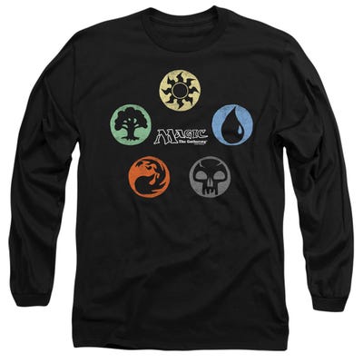 Magic The Gathering 5 Colors Long Sleeve Shirt