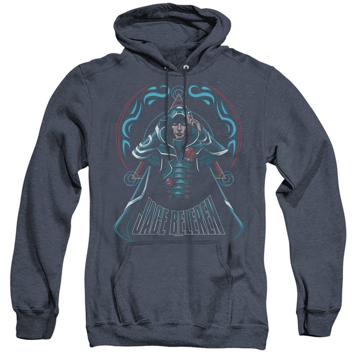 Magic The Gathering Jace Adult Heather Hoodie