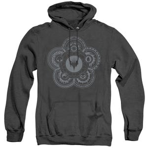 Magic The Gathering Icon Glyph Adult Heather Hoodie