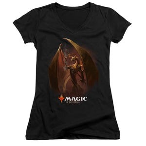 Magic The Gathering Nicol Bolas Juniors V-Neck T-Shirt