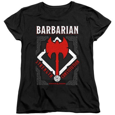 Dungeons & Dragons Barbarian Womens T-Shirt