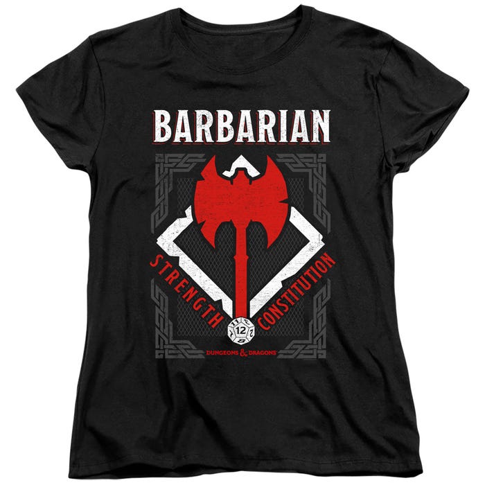 Dungeons & Dragons Barbarian Womens T-Shirt