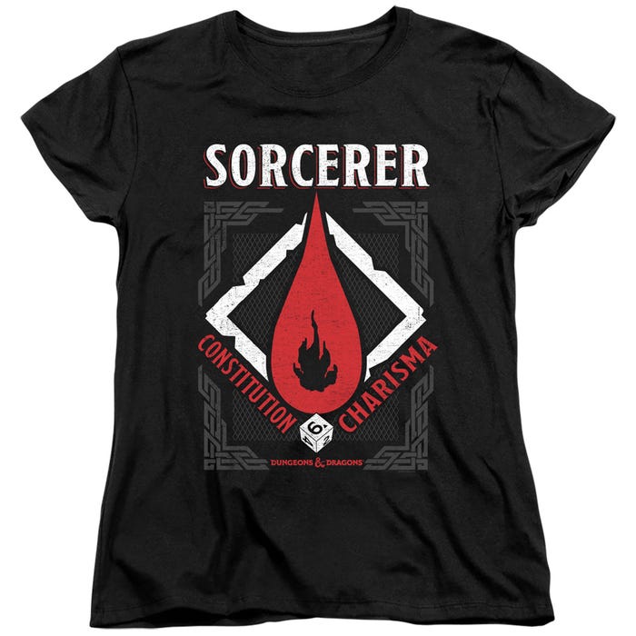 Dungeons & Dragons Sorcerer Womens T-Shirt