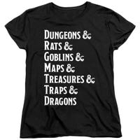 DUNGEONS & DRAGONS List Womens T-Shirt