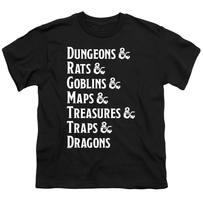 DUNGEONS & DRAGONS List Kids T-Shirt