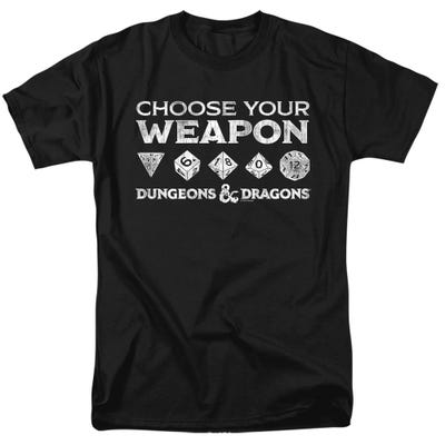Dungeons & Dragons Choose Your Weapon T-Shirt