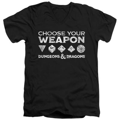 Dungeons & Dragons Choose Your Weapon V-Neck T-Shirt