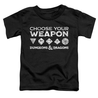 Dungeons & Dragons Choose Your Weapon Toddler T-Shirt