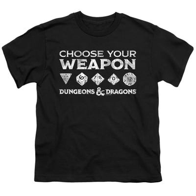 Dungeons & Dragons Choose Your Weapon Kids T-Shirt