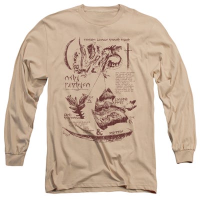 Dungeons & Dragons Rush Monster Anatomy Chart Long Sleeve Shirt