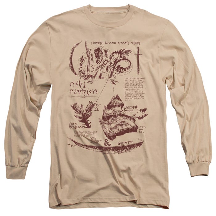 Dungeons & Dragons Rush Monster Anatomy Chart Long Sleeve Shirt