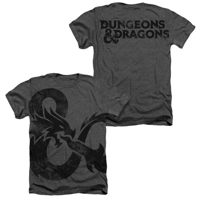 Dungeons & Dragons Giant Ampersand Charcoal Heather Premium T-Shirt