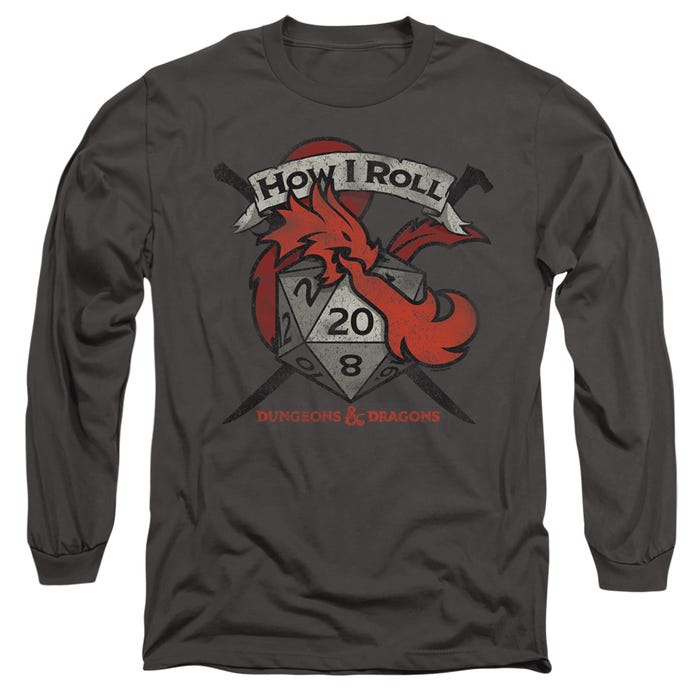 Dungeons & Dragons How I Roll D and D Long Sleeve Shirt