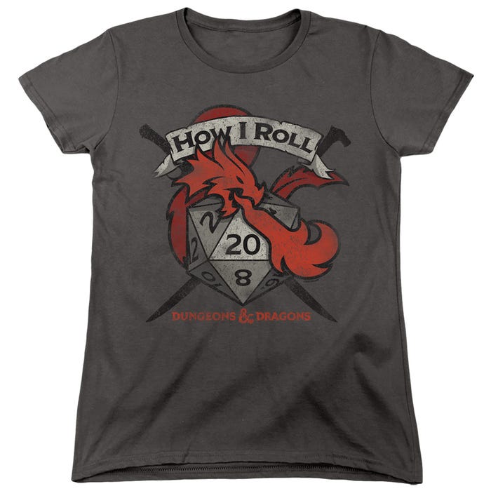 Dungeons & Dragons How I Roll D and D Womens T-Shirt