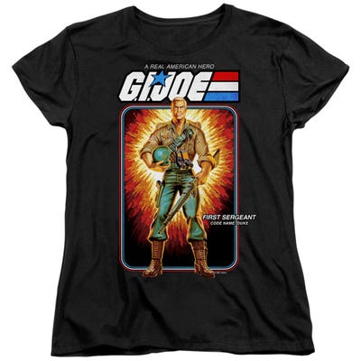 G.I. JOE DUKE CARD Womens T-Shirt